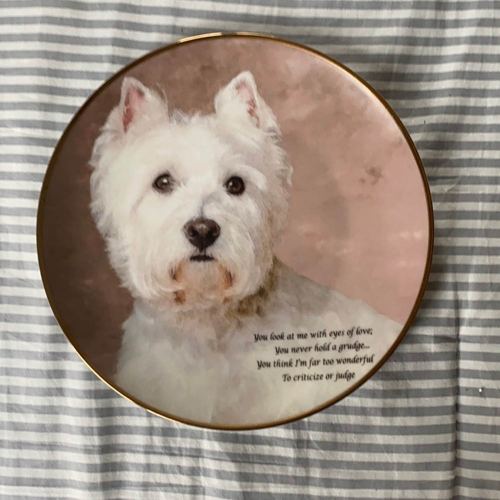 Danbury Mint Westies plate